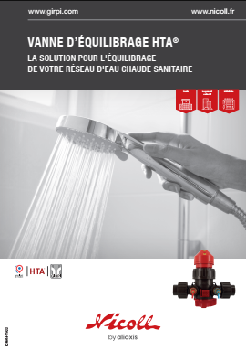 Vanne d'équilibrage HTA® -  solution pour l'équilibrage de votre réseau d'eau chaude sanitaire