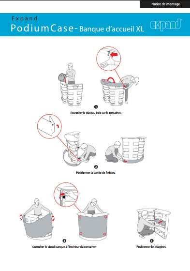 Expand PodiumCase notice de montage  banque XL