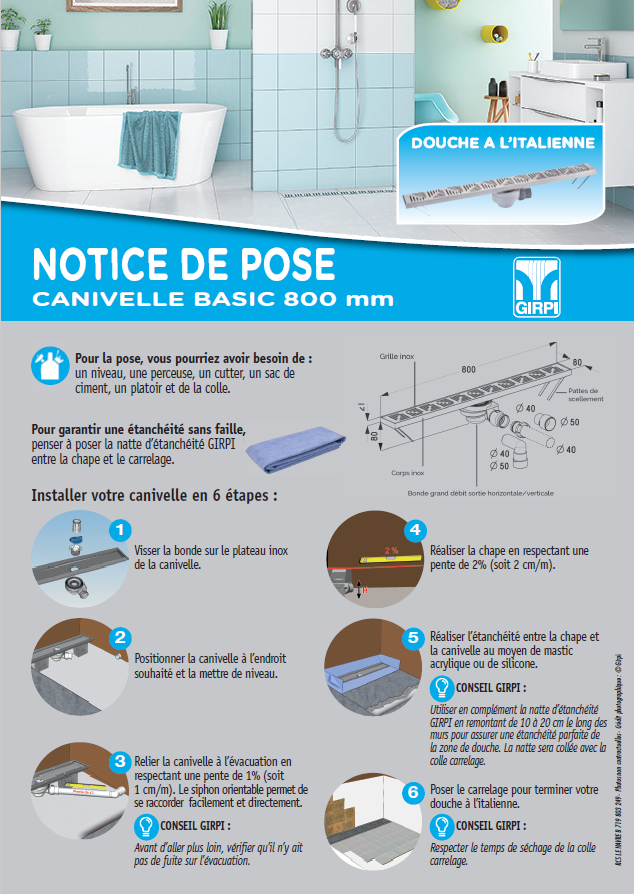 Notice canivelle basic site 2017