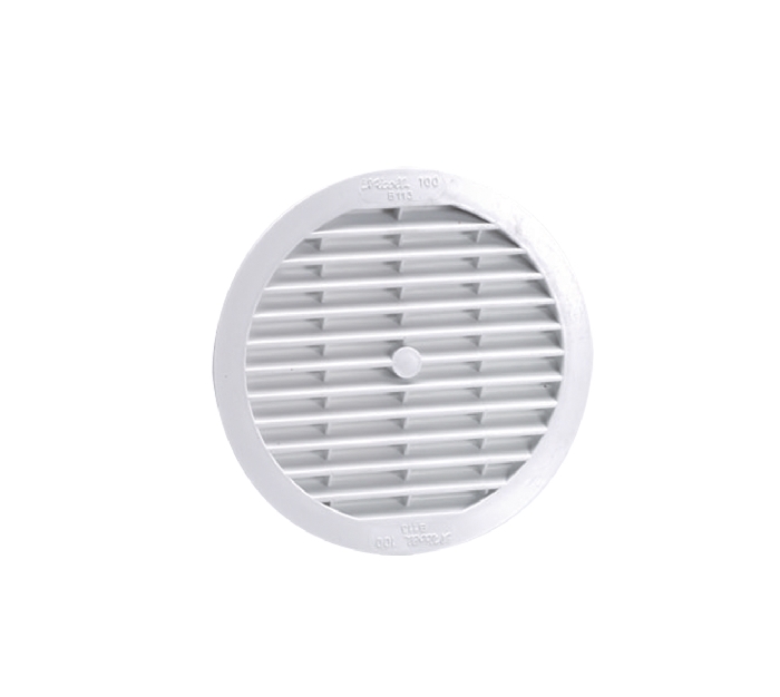 GRILLE RONDE SIMPLE - BLANC - Girpi