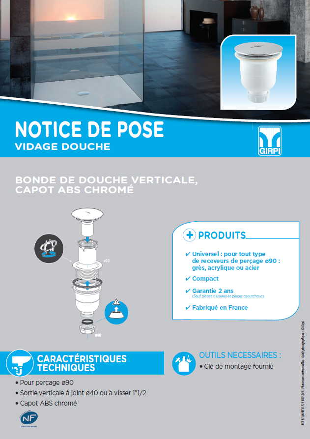 You are currently viewing Notice de pose bonde sortie verticale 90